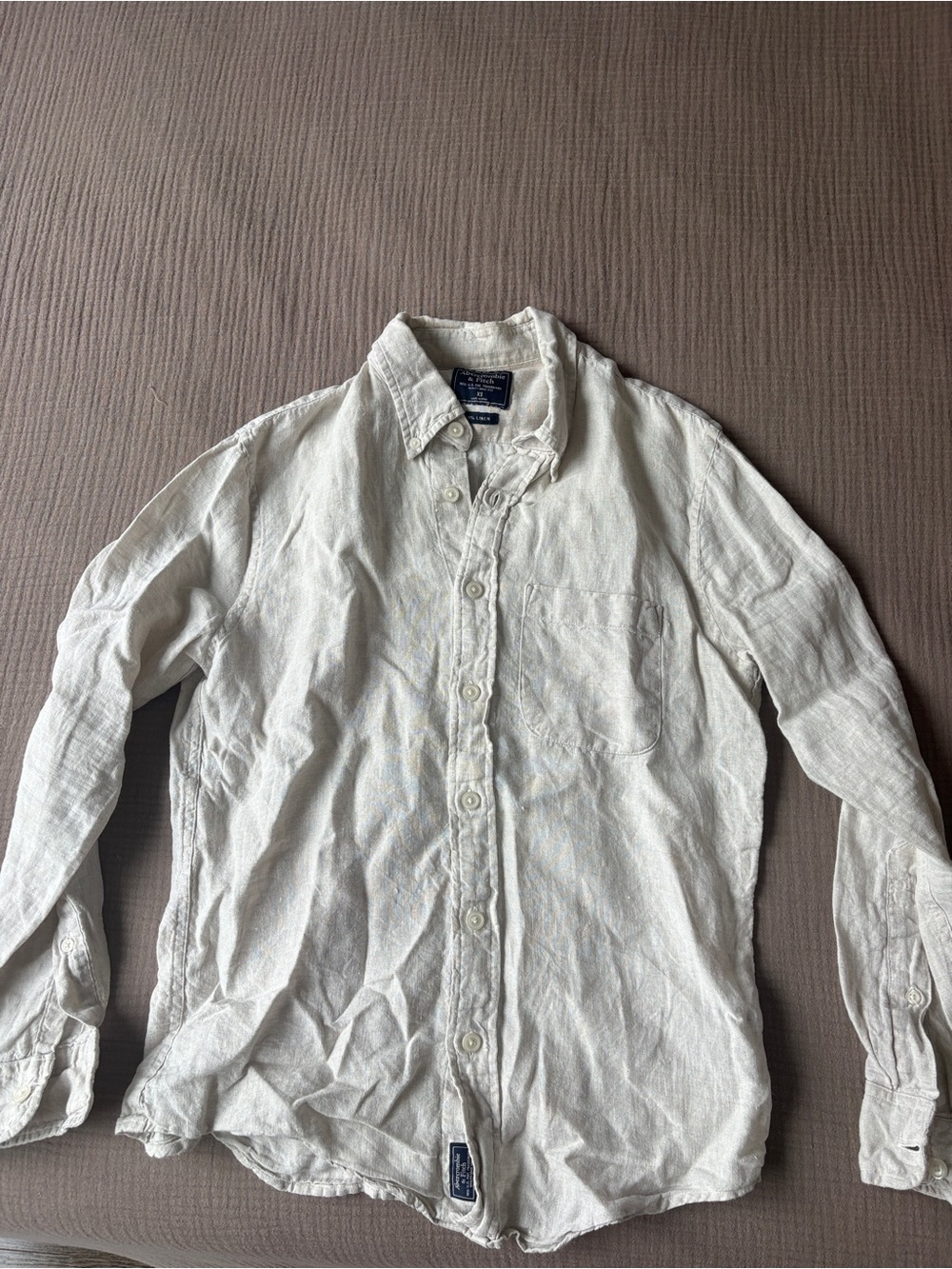 Abercrombie & Fitch Mens Linen Shirt